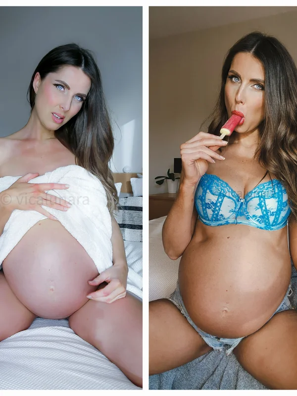 Pregnant Vica Lunara